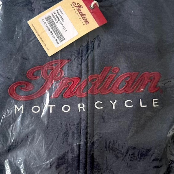 Indian Motorcycle Women’s USA Flag Hoodie, Navy - Small (NWT/NIP) - Picture 6 of 8